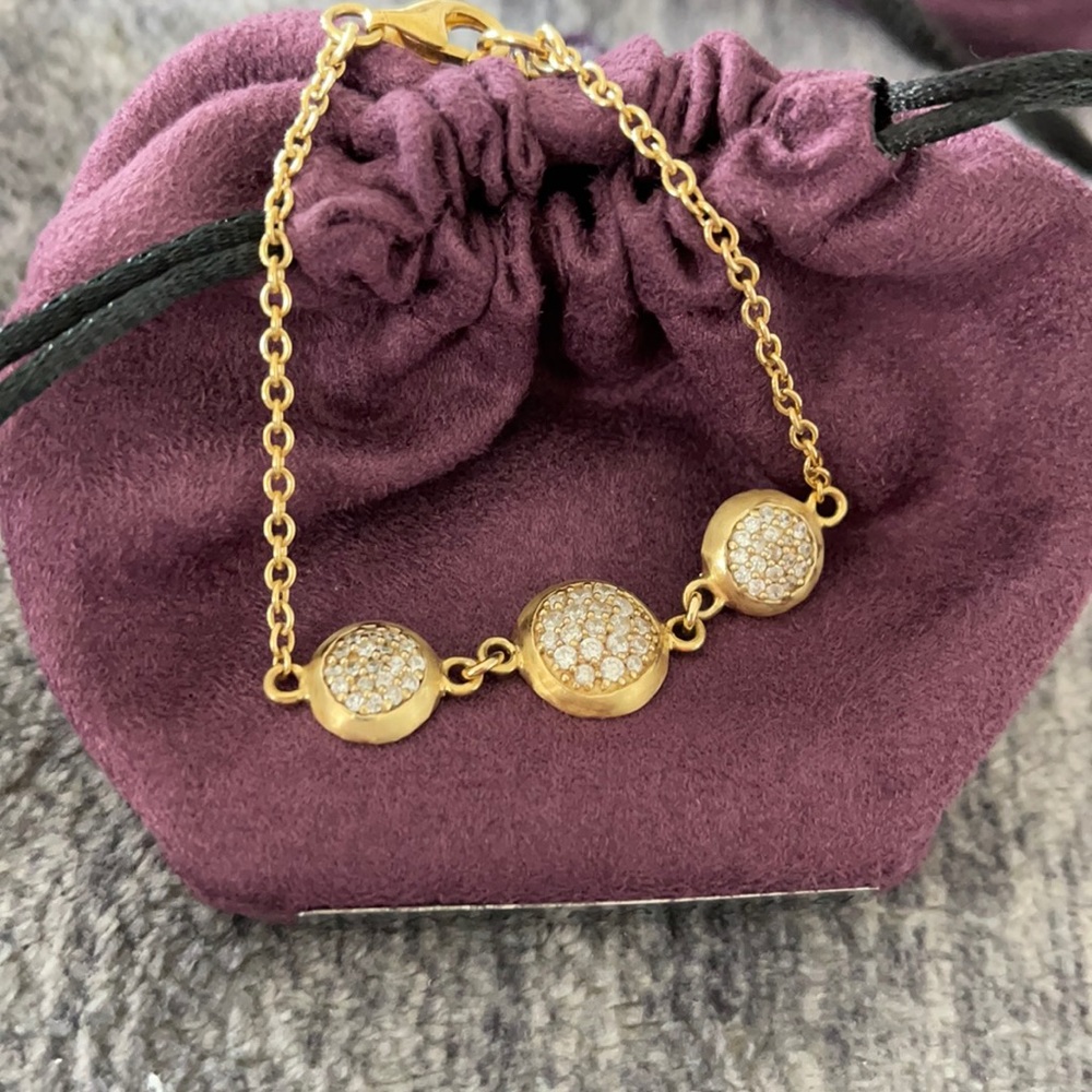 Adami & Martucci vermeil bracelet with CZs - NWT